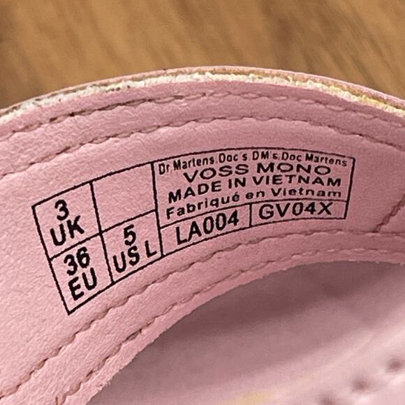 Dr Martens Voss Mono Sandals Womens Size 5 Chalk Pink Leather Straps Casual - Picture 8 of 8